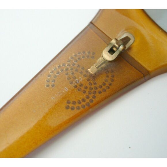 Chanel (Authentic) Golden Brown CC Crystal Accent Oversized Vintage Sunglasses - Picture 10 of 11